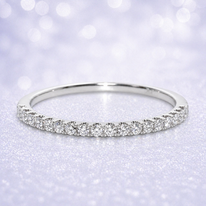 White Gold 14K Gold .25ct Natural Diamond Wedding Bands | Paradise Jewelry