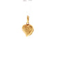 19.2K Portuguese Gold | Heart Locket with Detailed Front and Engravable Back