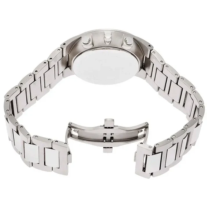 Bering | Solar Mens Blue Dial Watch 34440-708 Chronograph Stainless Steel Watch