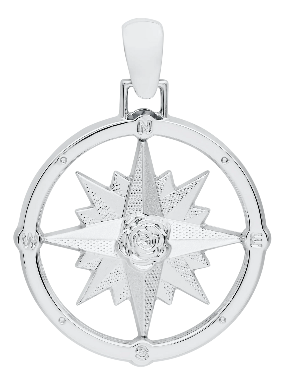 Cape Cod | Evening Tide 25mm Sterling Silver Compass Rose Center