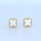 14K Gold | Van Cleef Inspired Clover Stud Earrings