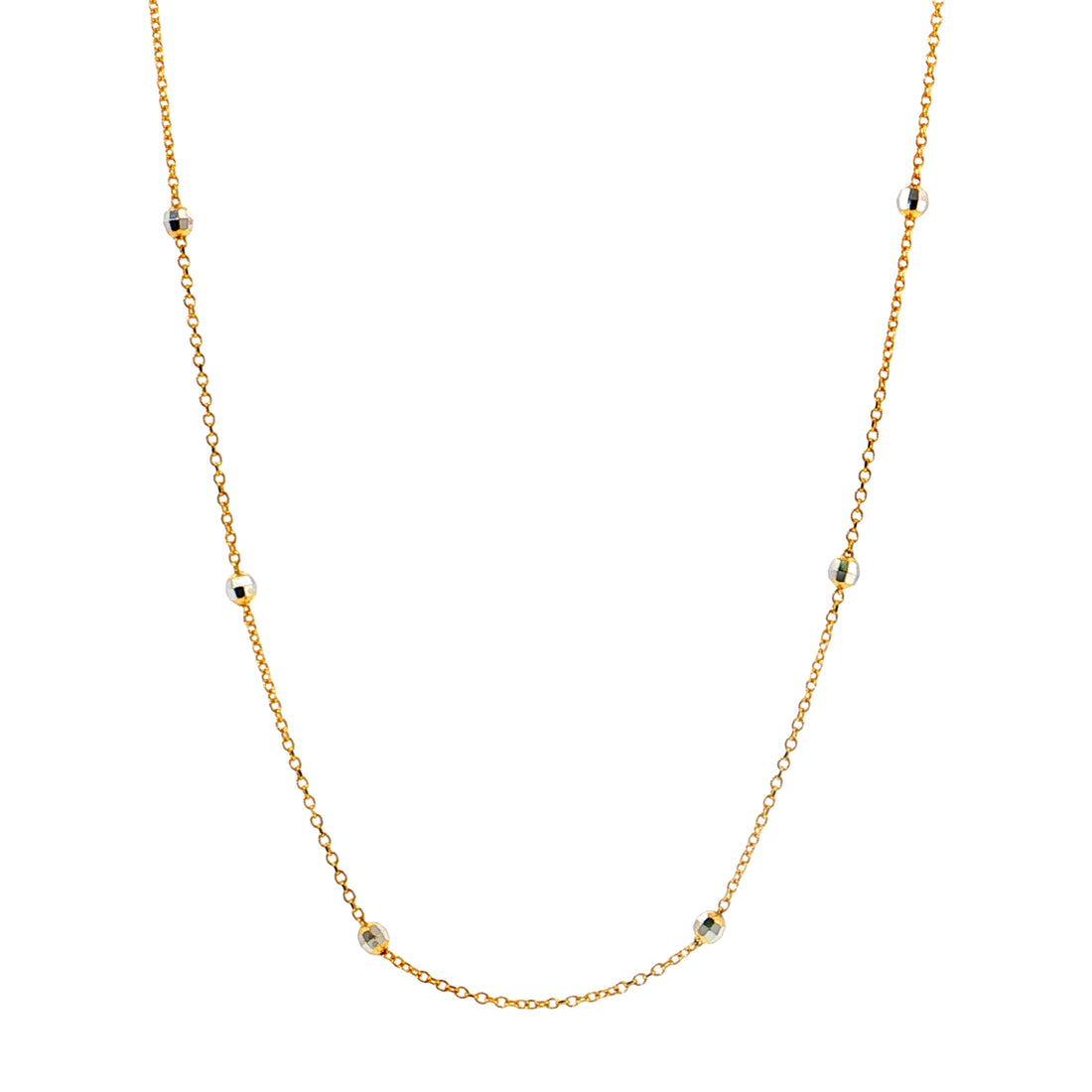 19.2K Portuguese Gold | 18" Disco Ball Necklace