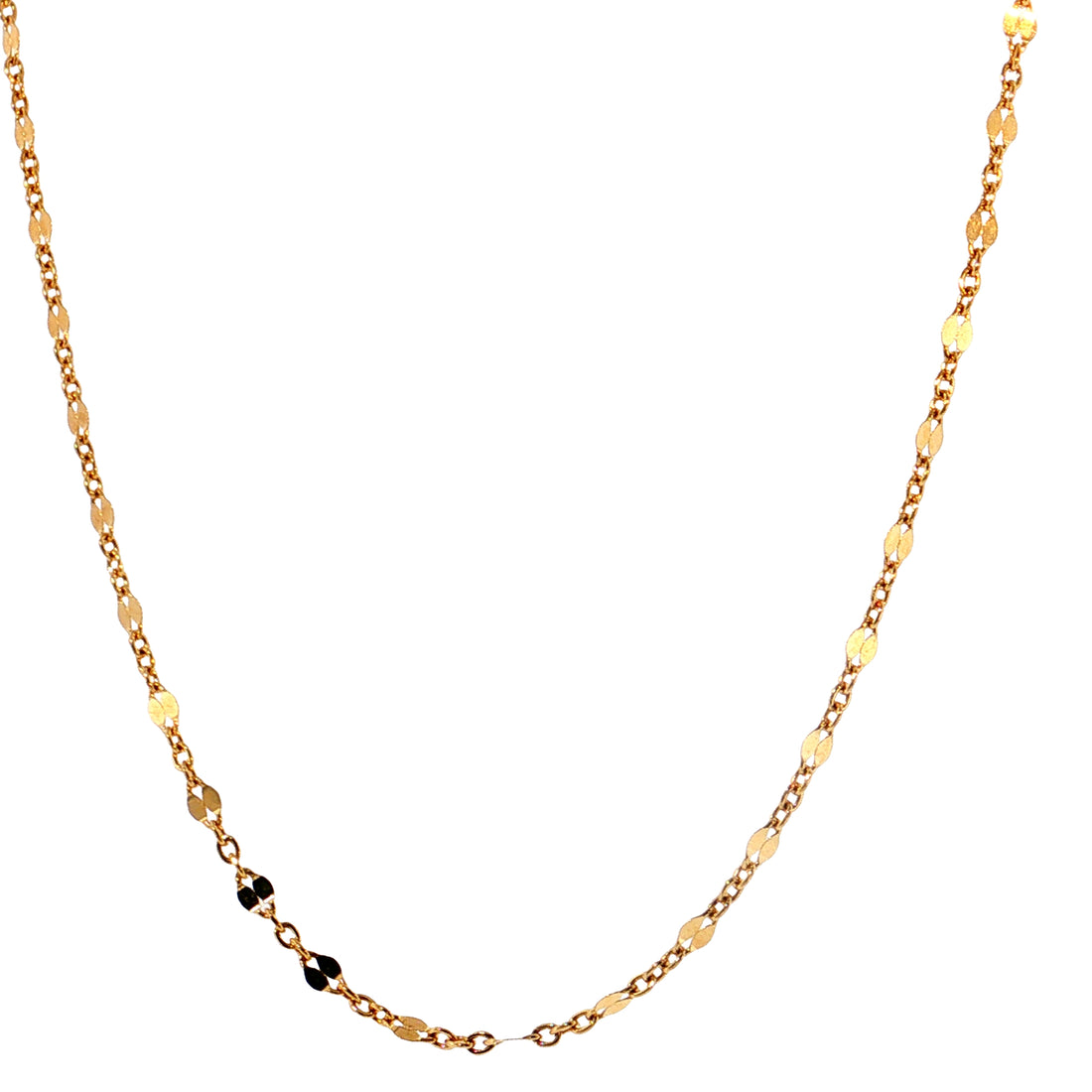 19.2K Portuguese Gold | 18" Disc Chain Necklace