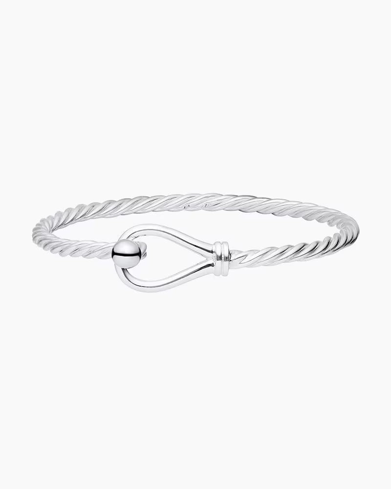 Cape Cod | Evening Tide 7" Sterling Silver Twist Loop & Ball Cape Cod Bracelet