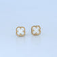 14K Gold | Van Cleef Inspired Clover Stud Earrings