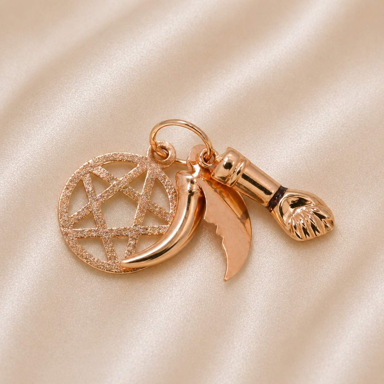 19.2K Portuguese Gold | Good Luck Charm Set ( Figas ) medium 
