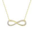 14K Gold | YG CZ Infinity Necklace