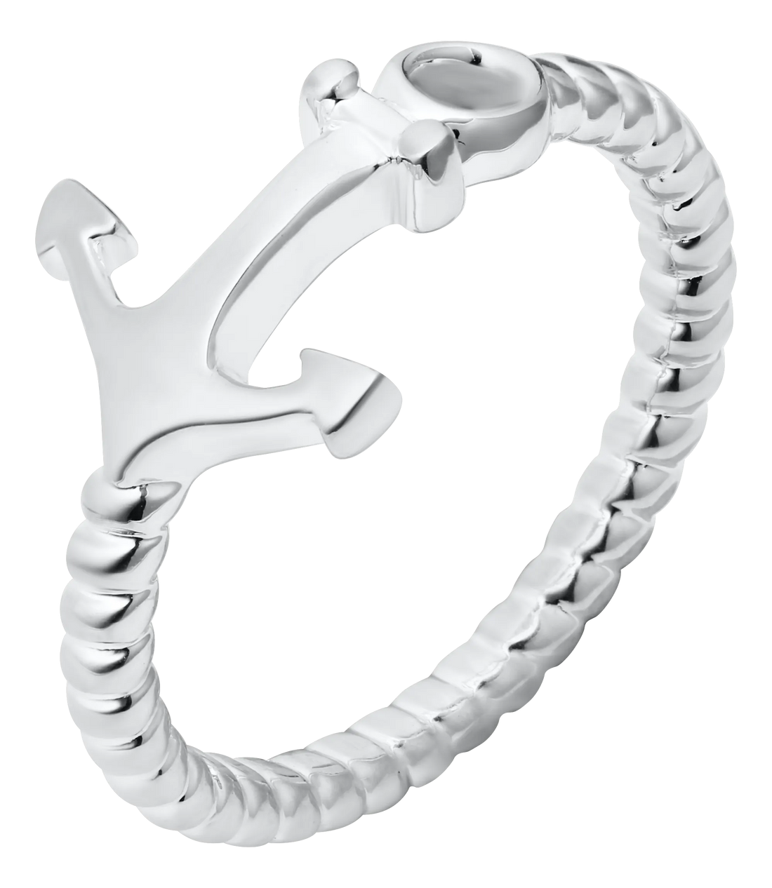 Cape Cod | Evening Tide Sterling Silver Sideways Anchor Ring