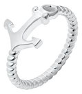 Cape Cod | Evening Tide Sterling Silver Sideways Anchor Ring