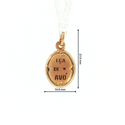 19.2K Portuguese Gold | Large Lca. de Avó (Grandmother) Charms
