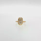 14K Gold | Yellow Gold 3.06CT Bezel Elongated Cushion Brilliant Cut Engagement Ring