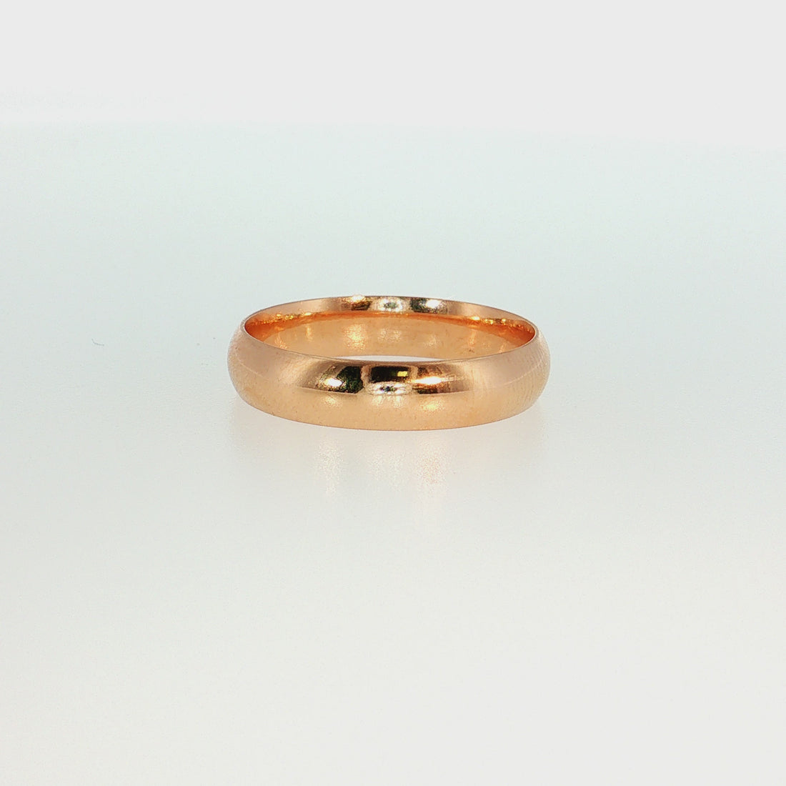 19.2K Portuguese Gold | 5mm Dome Comfort Fit Wedding Band