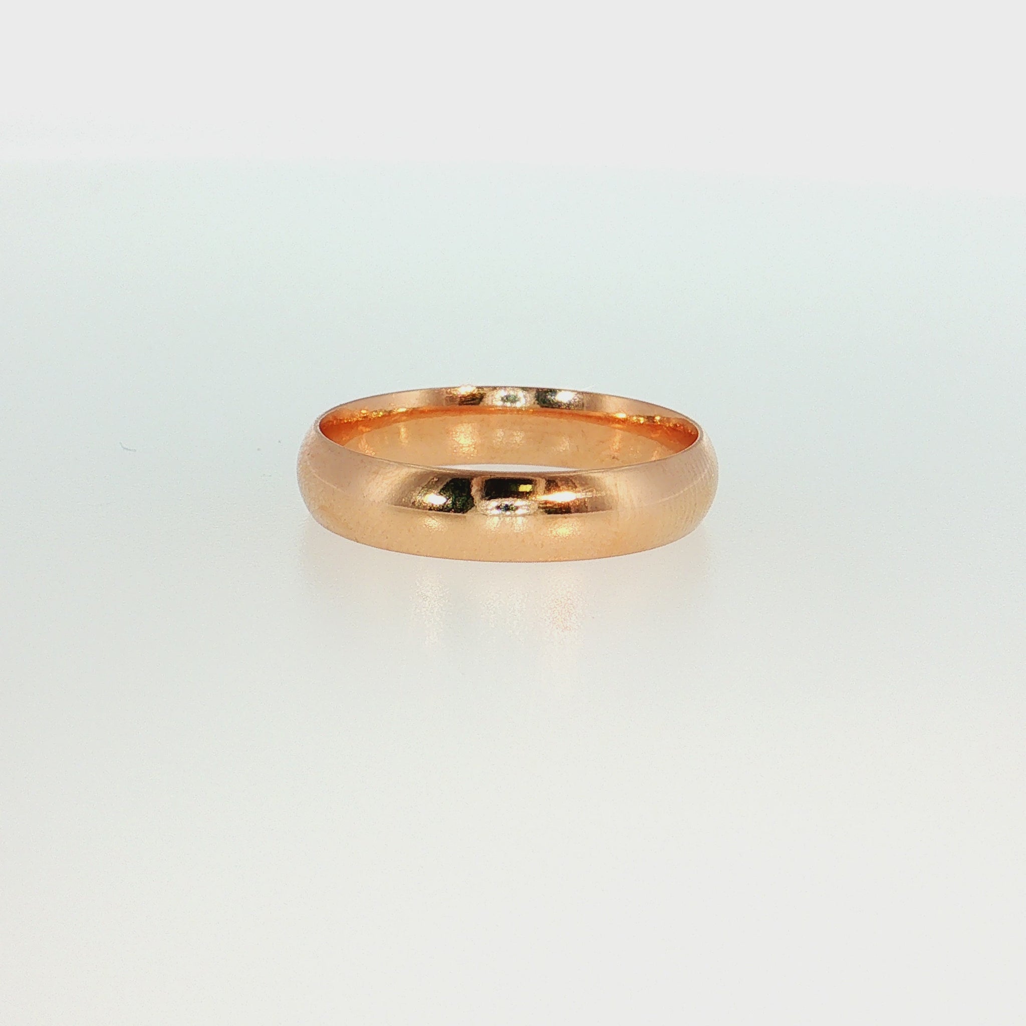 19.2K Portuguese Gold | 5mm Dome Comfort Fit Wedding Band