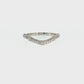 14K Gold | Lab Diamond Contour Wedding Band