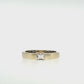 14K Gold & Platinum | Yellow Gold Natural Diamond Sideways Baguette Wedding Band