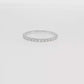 14K Gold | White Gold .35cttw Round Lab Diamond Half Eternity Wedding/Anniversary Band