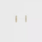 14K Gold | Double-Row 0.18 cttw Natural Diamond Huggie Earrings