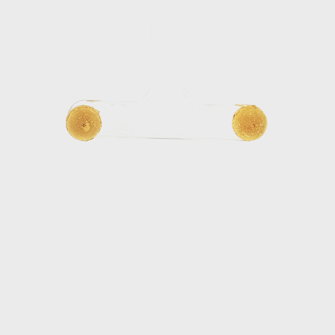 19.2K Portuguese Gold | Detailed Ball Earrings
