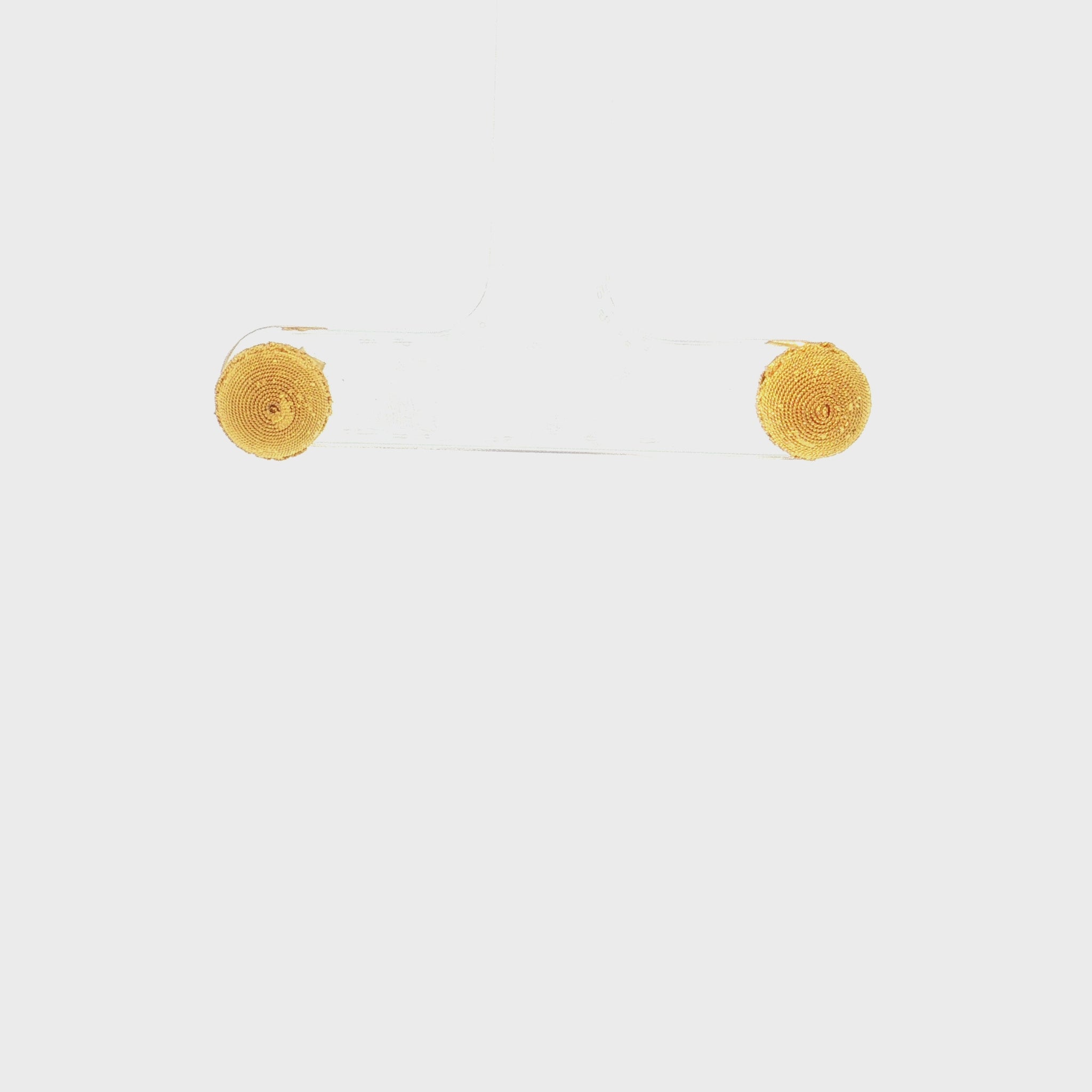 19.2K Portuguese Gold | Detailed Ball Earrings