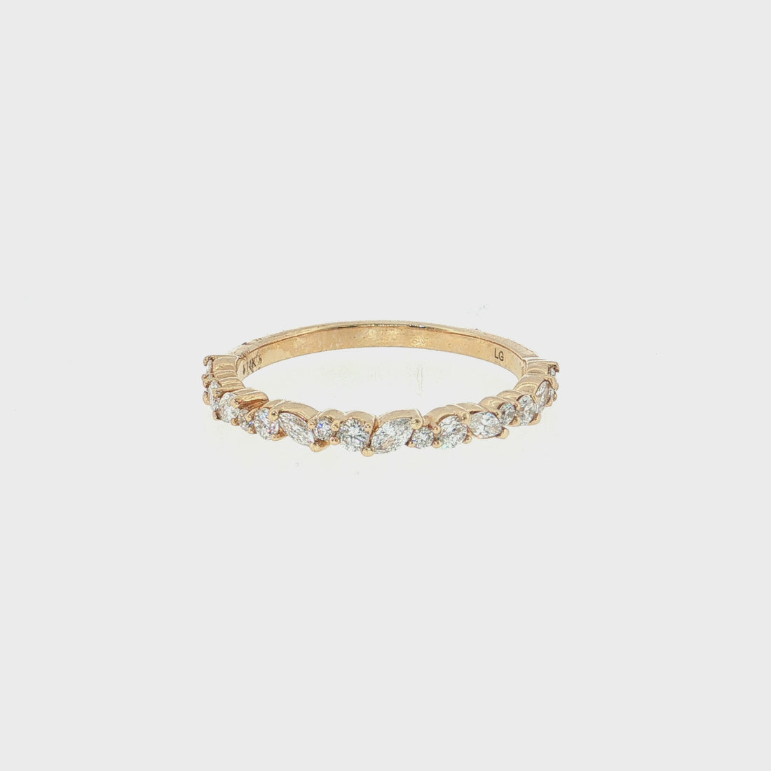14K Gold | Lab Diamond Wedding Anniversary Band