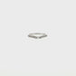 14K Gold | 0.13cttw WG Natural Diamond Shadow Band – Baguette Diamond Center