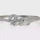 Sterling Silver | CZ Panther Bangle