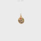 19.2K Portuguese Gold Round Amor De Mae Mother Small Charms Video