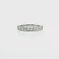 14K Gold | White Gold 1.08 CT Oval Brilliant Cut Diamond Half Eternity Wedding/Anniversary Band 