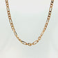 19.2K Portuguese Gold | 3.5mm Solid Figaro Chain