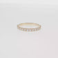 14K Gold | Yellow Gold .55cttw Round Lab Diamond Eternity Wedding/Anniversary Band