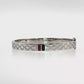 Sterling Silver | Designer-Inspired Patterned Bangle Bracelet