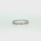 14K Gold | .39ct Natural Diamond Round/Princess Cut Eternity Wedding Band