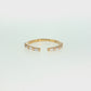 14K Gold | Lab Diamond Wedding Open Shank Band