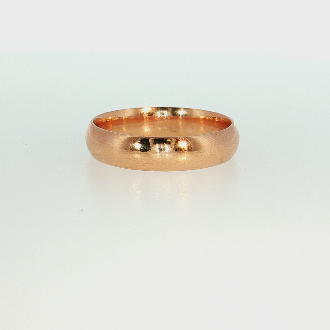 19.2K Portuguese Gold | 4mm Dome Comfort Fit Wedding Band