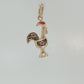 19.2K Portuguese Gold | Rooster Charm (Galo de Barcelos) Pendant