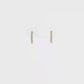 14K Gold | 0.08 cttw Natural Diamond Huggie Earrings