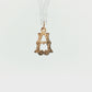 19.2K Portuguese Gold | Large Initial Charm Letter "A" Pendants Video