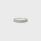 14k Gold | 0.23 cttw Natural Diamond 4 Row Pave Ring white gold