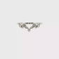 14K Gold | White Gold 0.06 cttw Lab Diamond French-Set Contour Band