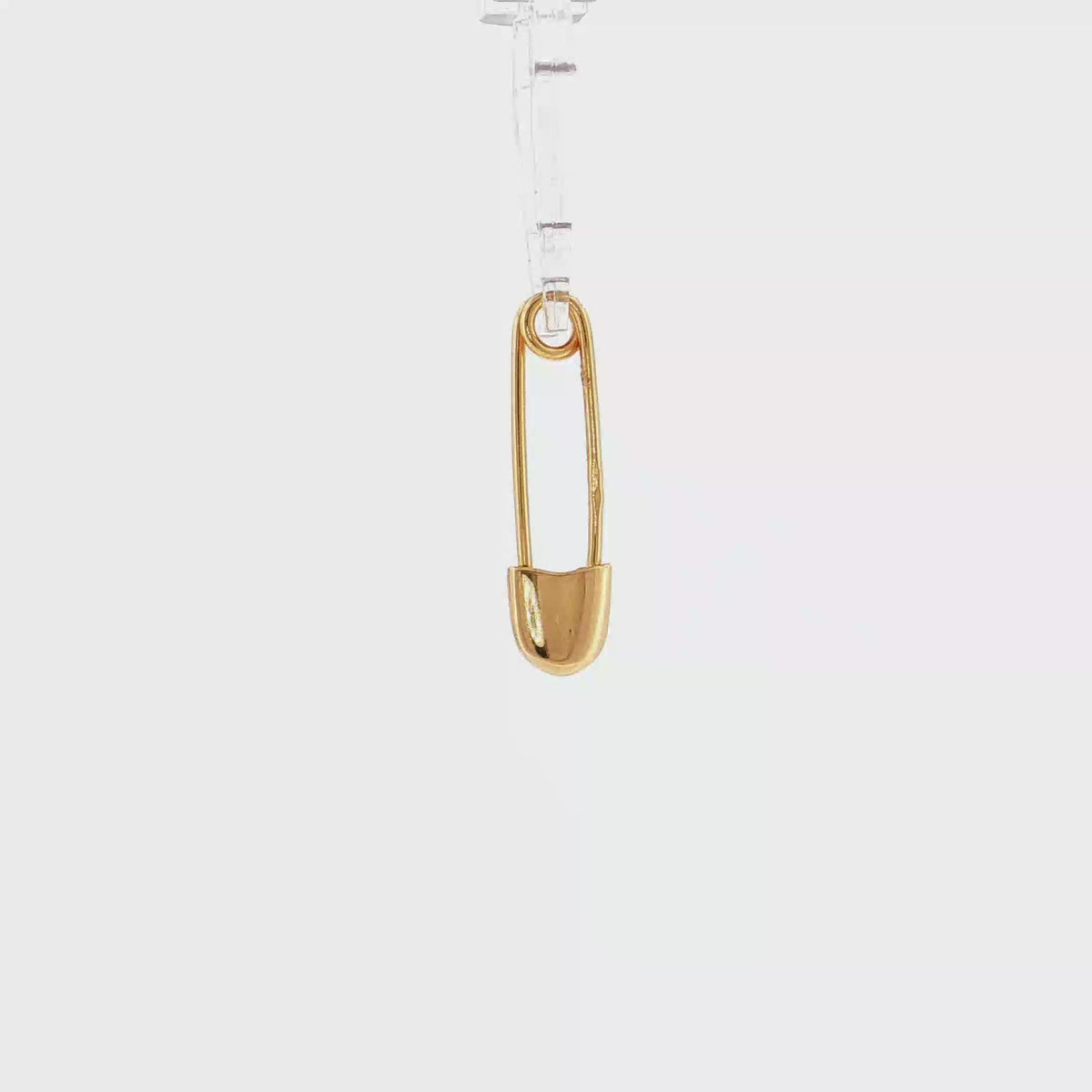 19.2K Portuguese Gold | Small Gold Safety Pin Charm