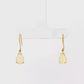 14K Gold | 1.3CT Pear Shaped Opal Earrings in Yellow Gold