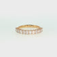 14K Gold | YG 1.207cttw Emerald Lab Diamond Wedding/Anniversary Band