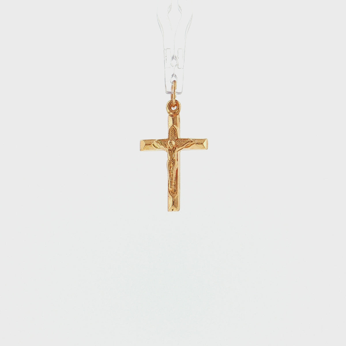 19.2K Portuguese Gold | Designed Crucifix Pendants 20mm