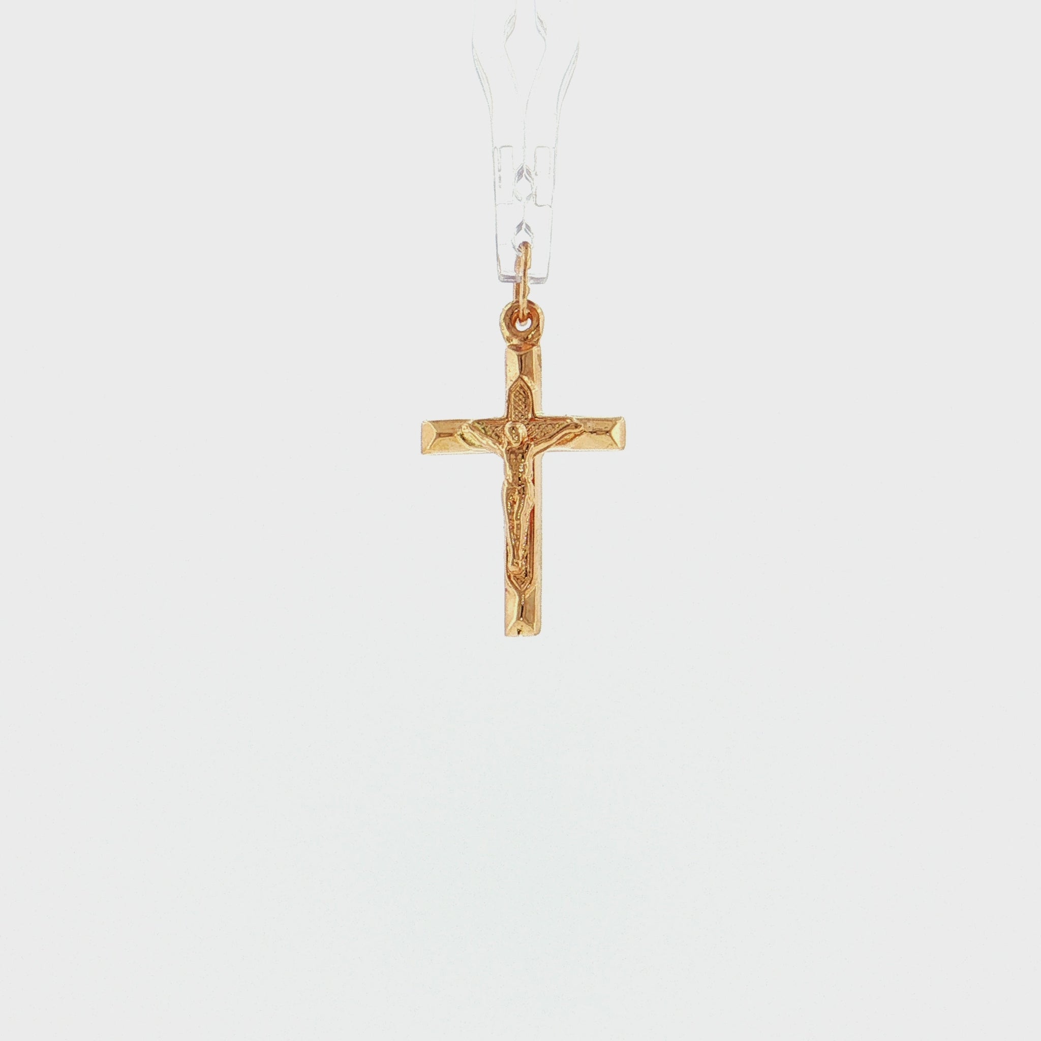 19.2K Portuguese Gold | Designed Crucifix Pendants 20mm