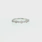 14K Gold | .16ct White Gold Natural Diamond Oval/Round Eternity Wedding Band