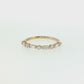 14K Gold | YG .445cttw Baguette/Round Lab Diamond Wedding/Anniversary Band