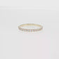 14K Gold | Yellow Gold .34cttw Round Lab Diamond Half Eternity Wedding/Anniversary Band
