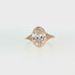 14K Gold | Yellow Gold 3.06CT Oval Bezel Brilliant Cut Lab Diamond Engagement Ring