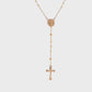 19.2K Portuguese Gold | 1mm Beaded 18" Holy Rosary