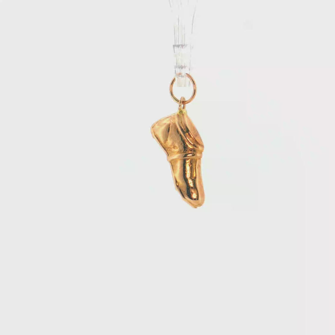 19.2K Portuguese Gold | Plain Soccer Cleat Charm 
